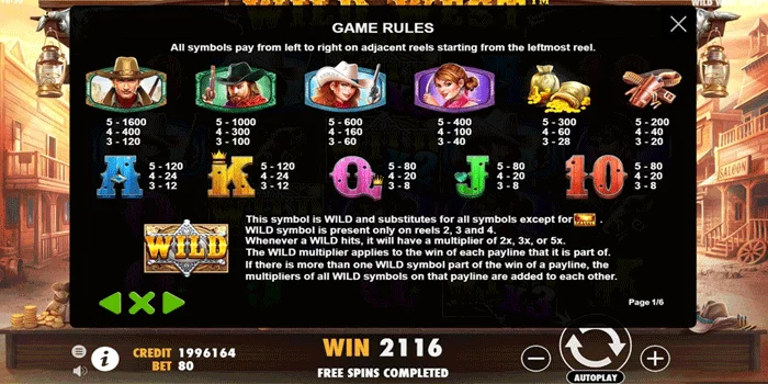 Simbol-Simbol Wild West Gold